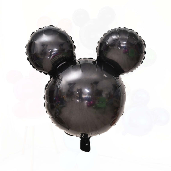 Black Mickey Mouse Head Balloon – 24" Foil | Ellie’s Party Supply